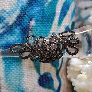 Spinel & Sterling Silver Wrap Ring Size 7